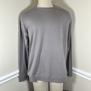 Original Use Men's Small Solid Gray Lightweight Crew Neck‎ Sweatshirt